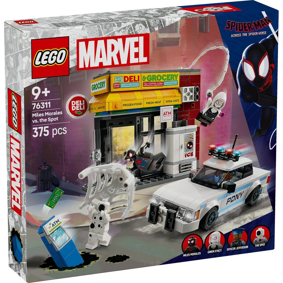Lego super heroes spider-verse: miles morales vs. spot 76311