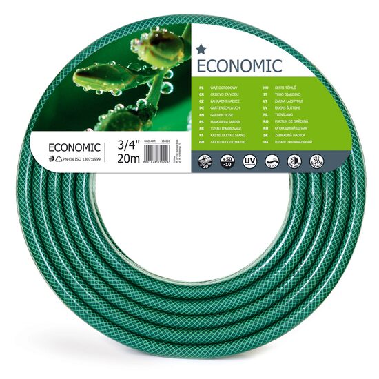 Furtun de grădină, 3 straturi, 3/4", 20 m, Cellfast Economic–durabil și flexibil, ideal pentru irigare eficientă-Wisdom Store