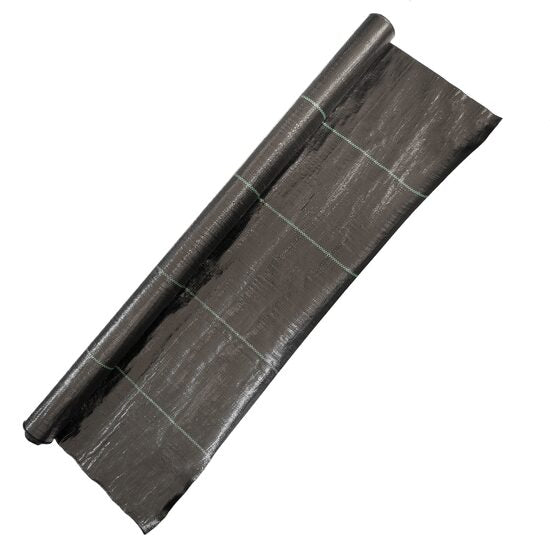 Folie antiburuieni, polipropilenă, țesută, neagră, 100 g/mp, 1x20 m – soluție eficientă pentru controlul buruienilor în grădină-Wisdom Store