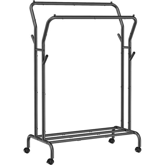 Organizator/ Suport/ Stender/ Stativ dublu pentru haine – soluție practică pentru depozitare și organizare eficientă - Wisdom Store