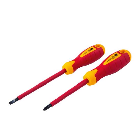 Șurubelnițe, set de 2 bucăți, izolate, Beorol – ideal pentru lucrări electrice sigure și eficiente-Wisdom Store