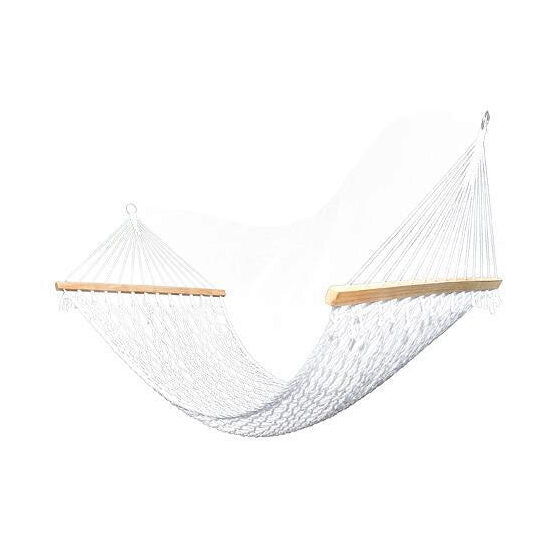 Hamac frânghie din poliester, capacitate maximă 200 kg, 200x150 cm, Misha–confort și relaxare pentru orice moment în aer liber-Wisdom Store
