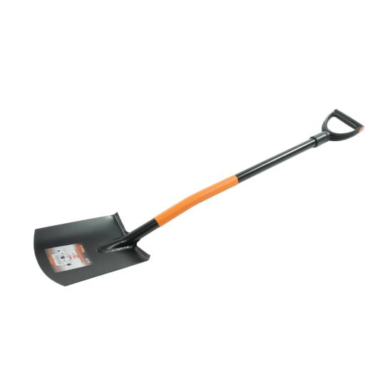 Lopată pentru nisip, cu coadă metalică, 24x26 cm, 122 cm – robustă și eficientă pentru lucrări în construcții sau grădinărit-Wisdom Store