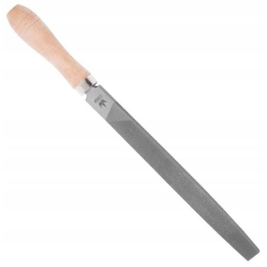 Pilă plată cu mâner din lemn, pentru prelucrarea precisă a metalului - Wisdom Store