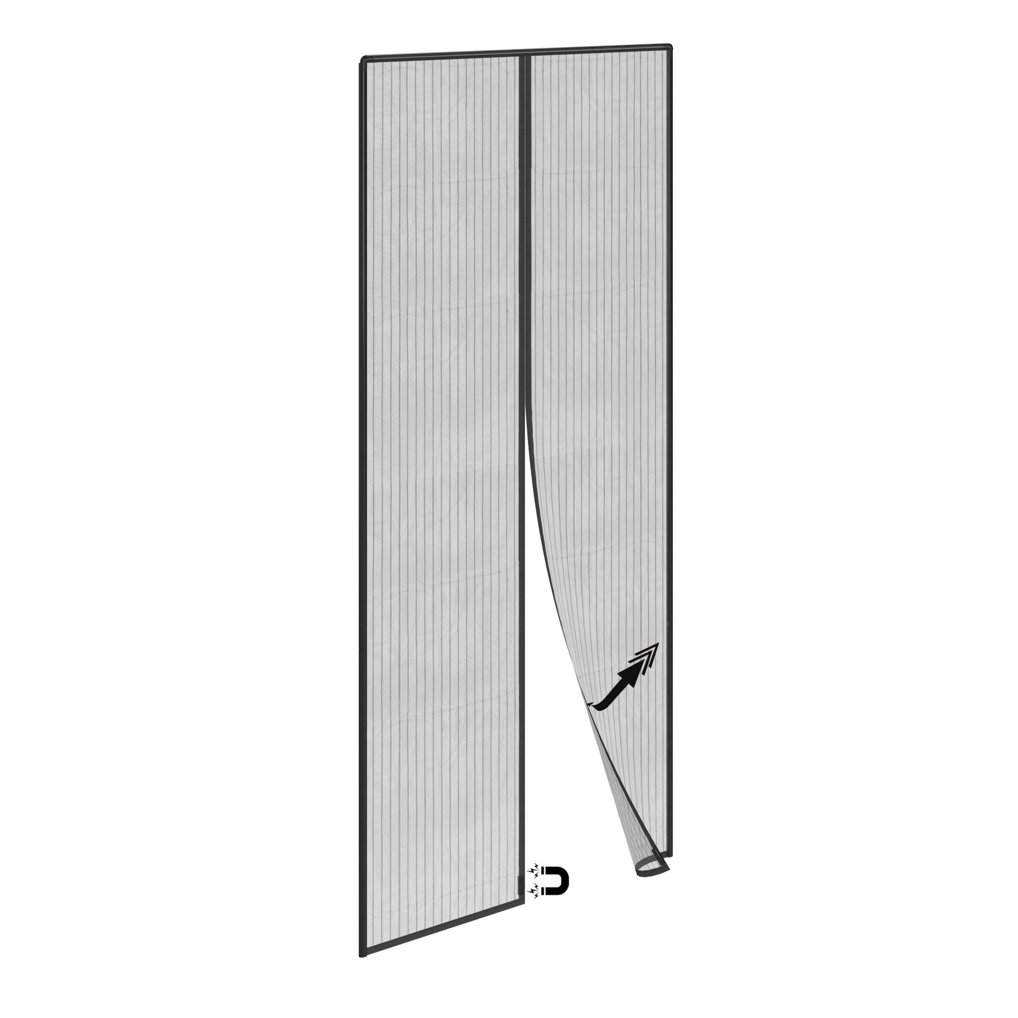Plasă protecție împotriva insectelor/țânțarilor și muștelor pentru ușă, montare ușoară – soluție eficientă pentru a menține insectele afară-Wisdom Store