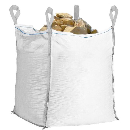 Sac din rafie, volum mare, cu 4 mânere, max 1200 kg, 90x90x145 cm, Springos – ideal pentru transportul și depozitarea materialelor grele-Wisdom Store