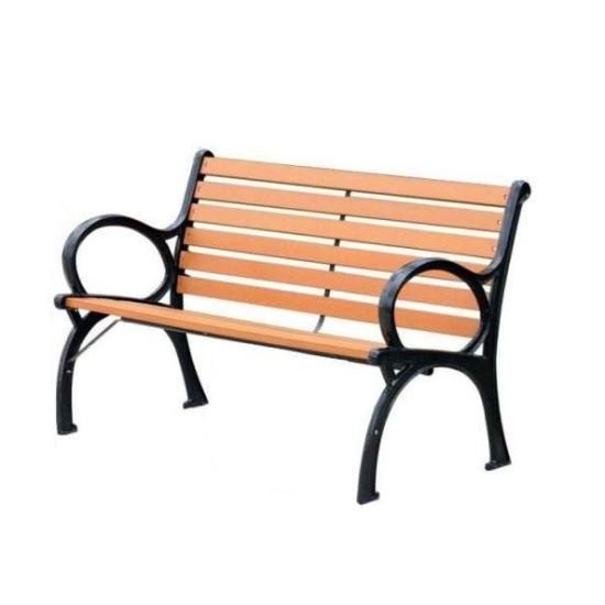 Bancă de grădină, combină metal și lemn, design elegant și durabil pentru relaxare în aer liber-Wisdom Store