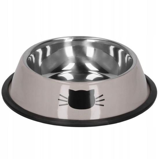 Castron/ bol pentru câine și pisică, din metal, durabil și ușor de curățat, ideal pentru hrana și apă-Wisdom Store