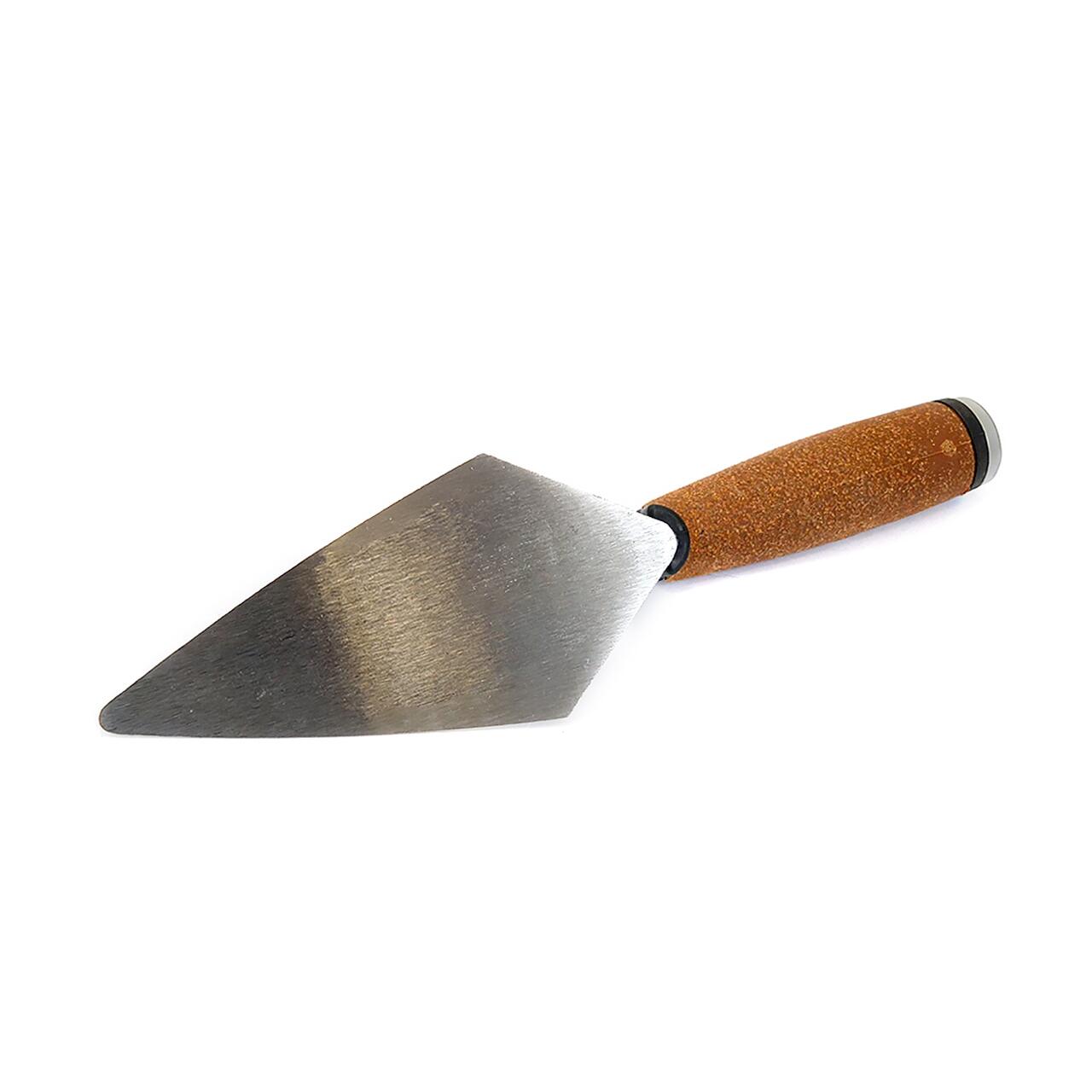 Rozsdamentes acél simító, Olejnik, hegyes, 152 mm, parafa nyéllel