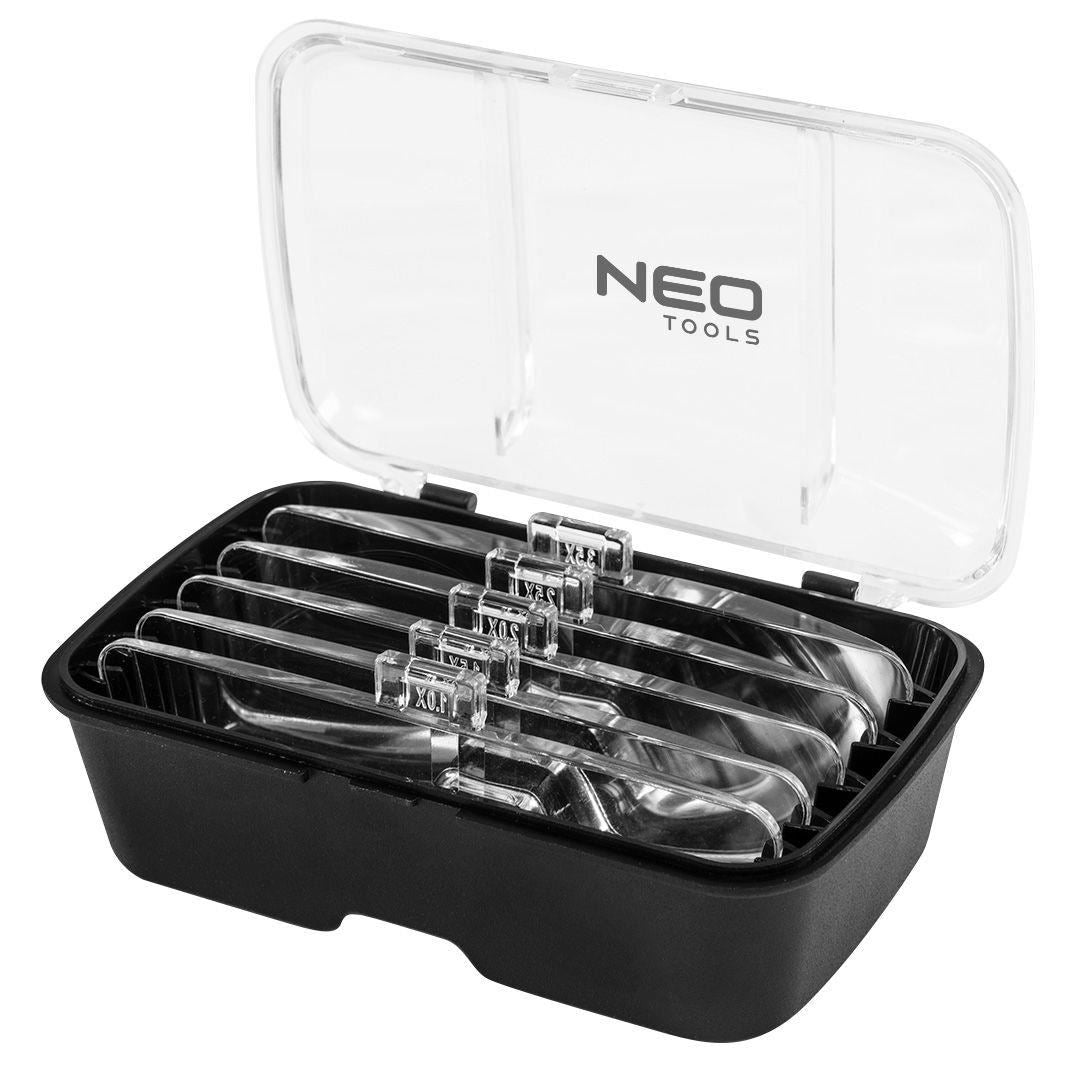 Nagyítóüvegek okostelefon, laptop, tablet javításhoz, 5 db, NEO