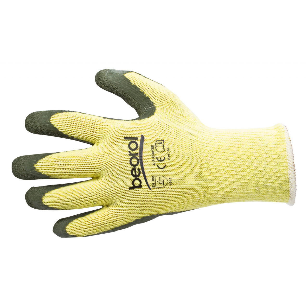 Manusi pentru lucru din bumbac si latex, DIP COATED-L, BEOROL