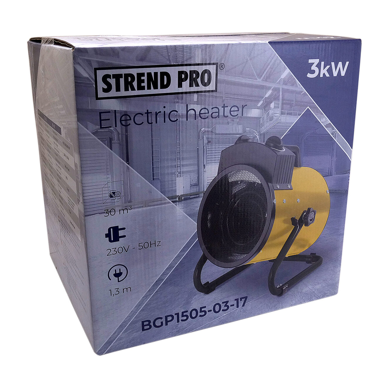 Elektromos fűtőtest fogantyúval, 3000 W