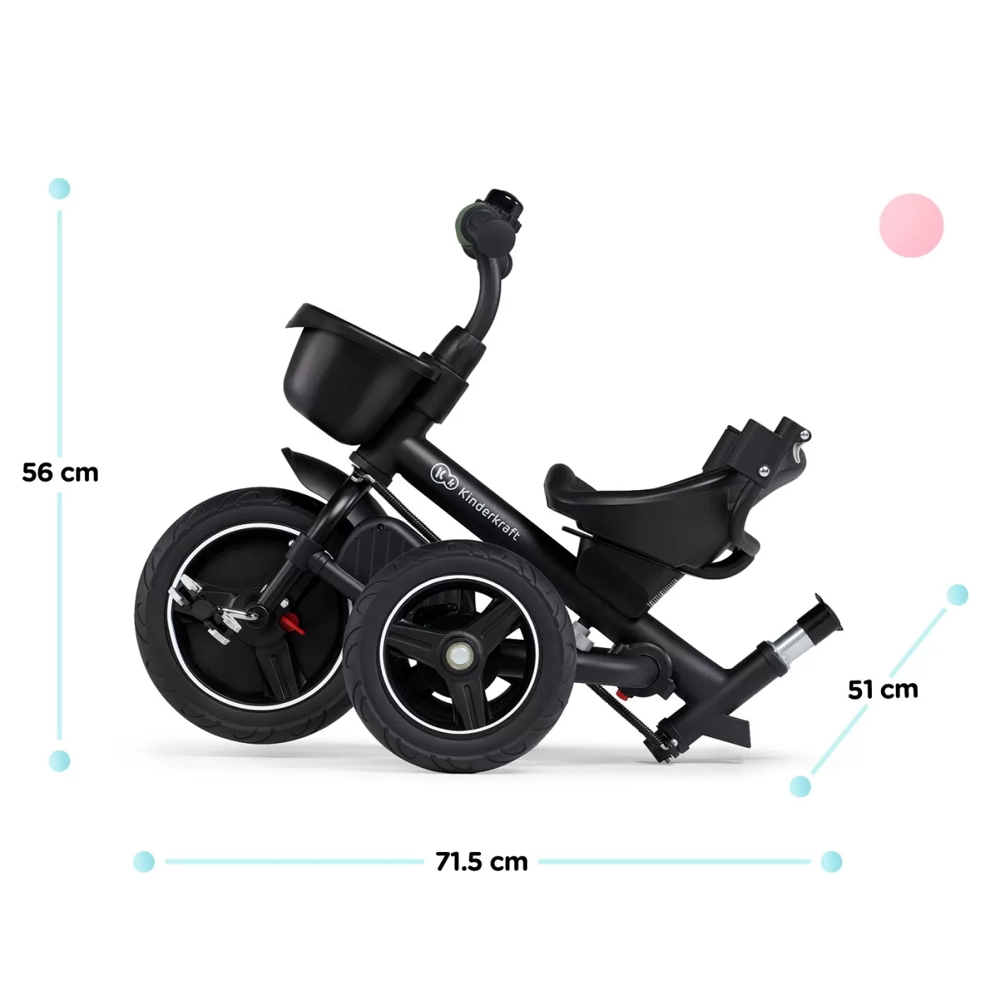 Kinderkraft spinstep tricikli, szürke