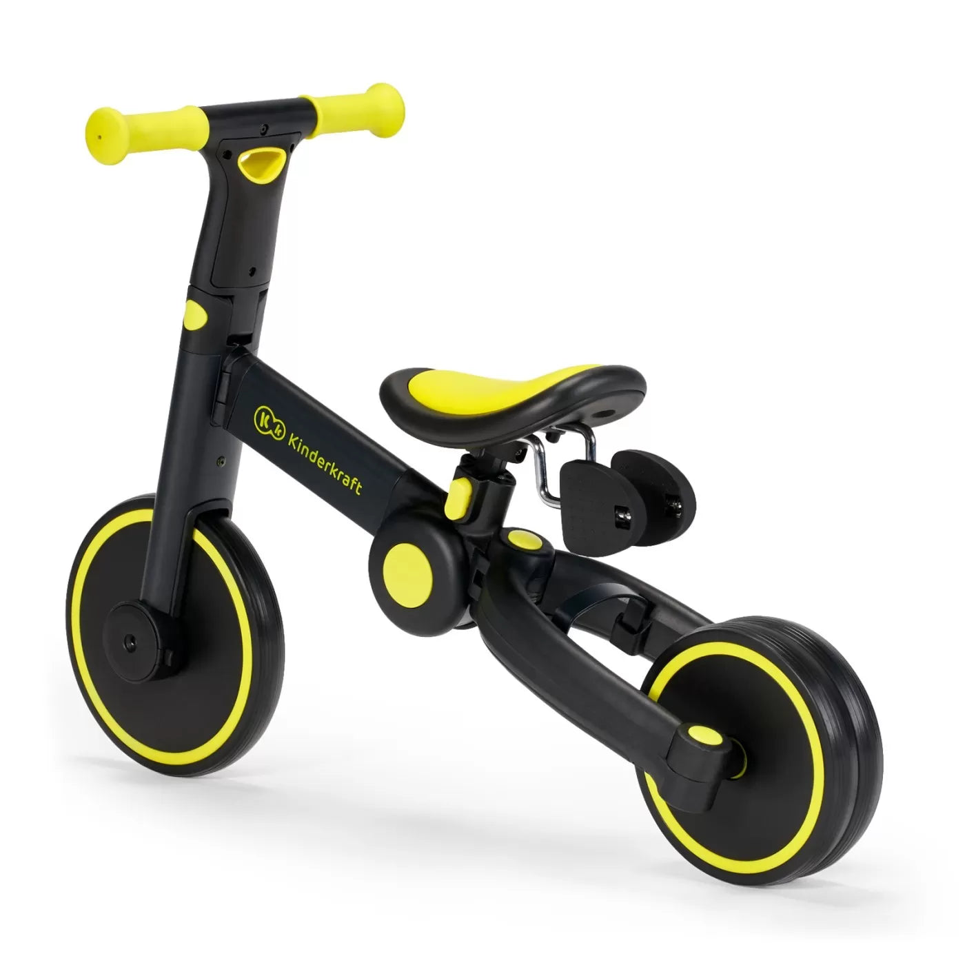 Kinderkraft 4trike futóbicikli/tricikli, fekete, neon