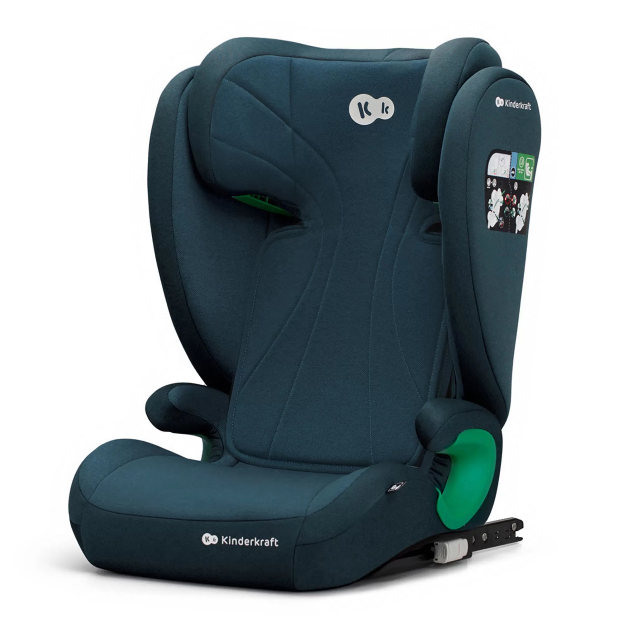 Scaun auto kinderkraft junior fix2, i-size 100-150 cm, harbor blue
