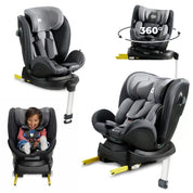 Scaun auto i-size, 40-125 cm, kinderkraft xrider, grey