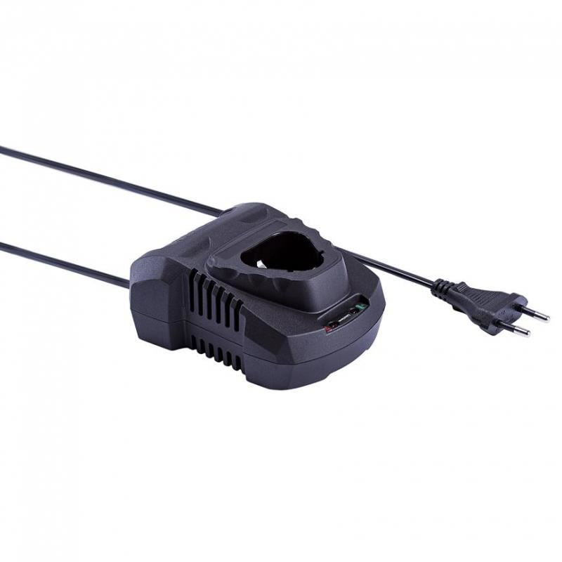 Fúró, csavarhúzó (fúró), 1,5 Ah-s akkumulátorral, 12 V-os lítium-ion töltővel, bit- és fúrókészlettel, 0,8-10 mm-es automata tokmánnyal, Worcraft