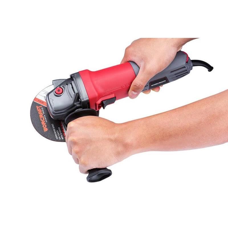 Sarokcsiszoló, flexibilis, 820 W, állítható sebesség, 125 mm, Worcraft