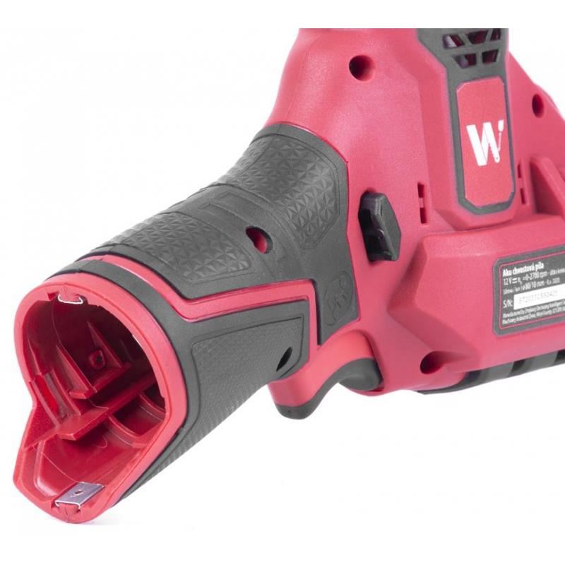 Szablyafűrész, 2 db 2 Ah-s akkumulátorral, 12 V-os Li-ion töltővel, Worcraft