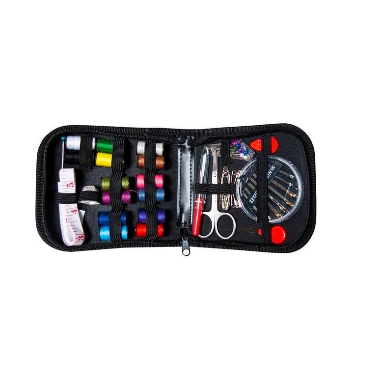 Trusa de croitorie, ace cusut, papiote diverse culori, foarfeca si accesorii, 70 piese 