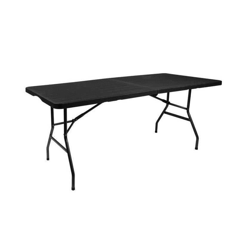 Masa pliabila gradina, camping, pescuit, tip valiza, neagra, 180x74x74 cm, Malatec 