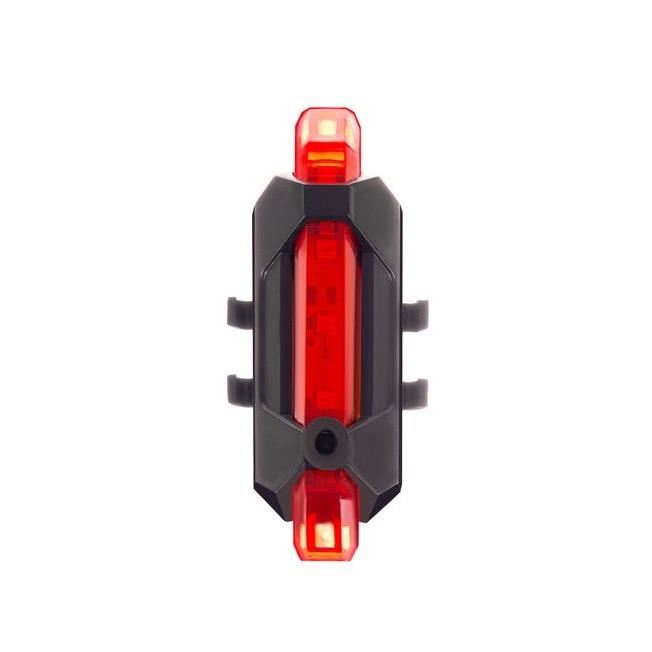 Stop pentru bicicleta, LED, 4 moduri iluminare, plastic, incarcare USB, 3.3x2.3x7.5 cm, Trizand 