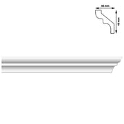 Bagheta colturi, 46x46 mm, 2 m