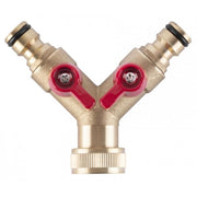 Adaptor robinet cu valva, filet interior, alama, 2 directii, 3/4'' 