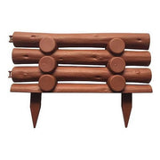 Gard ornamental de gradina, panou din plastic, maro, 44x31 cm
