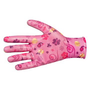 Manusi gradina, nitril si poliester, model floral mov, marime universala, Beorol