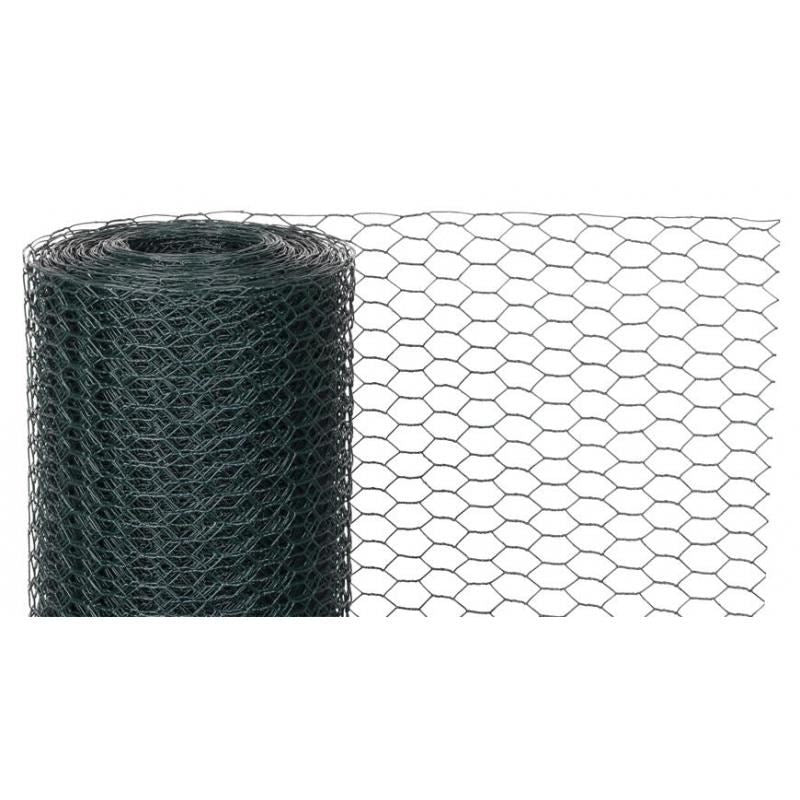 Gard plasa rabitz, pvc, verde, 13 mm, 0.9 mm, inaltime 1 m, lungime 25 m
