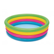 Piscina gonflabila pentru copii, rotunda, curcubeu, 157x46 cm, Bestway Rainbow 