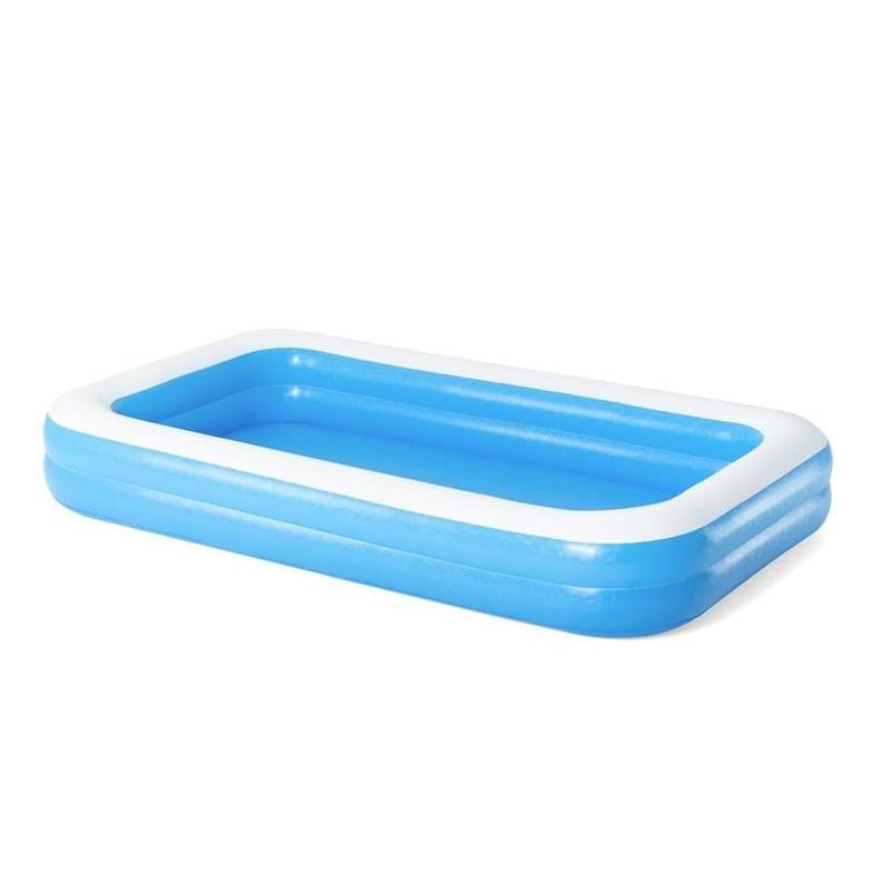 Piscina gonflabila pentru copii, dreptunghiulara, albastru, 305x183x46 cm, Bestway Family 