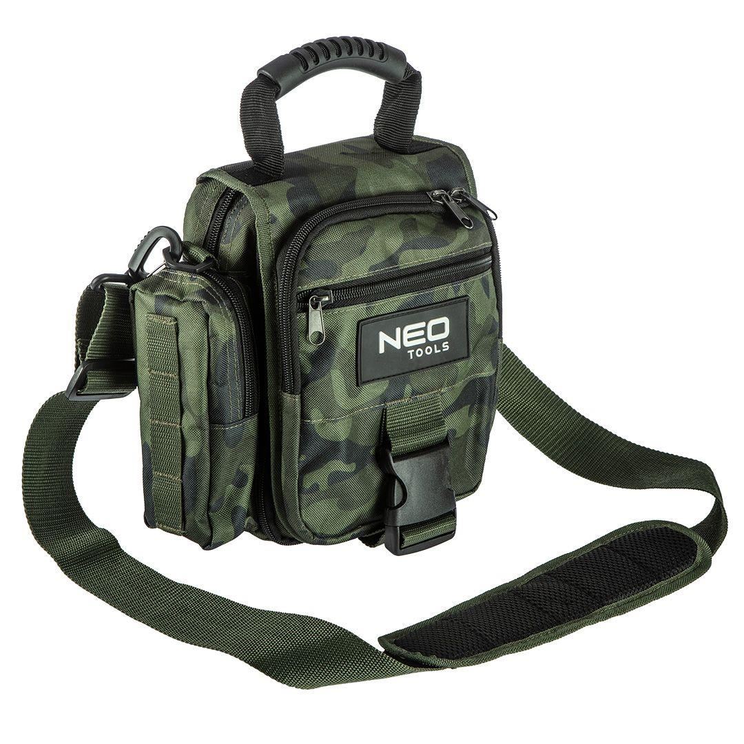 Geanta turistica/calatorie de umar, model Survival, camuflaj, 8 buzunare, 8.5x25.5x19.5 cm, NEO 