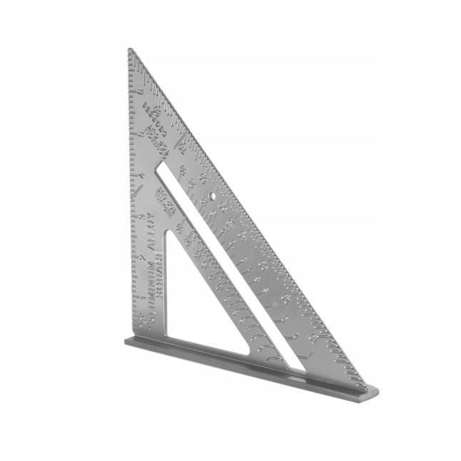 dulgher, aluminiu, triunghiular, cu picior, 180x3 mm, Richmann