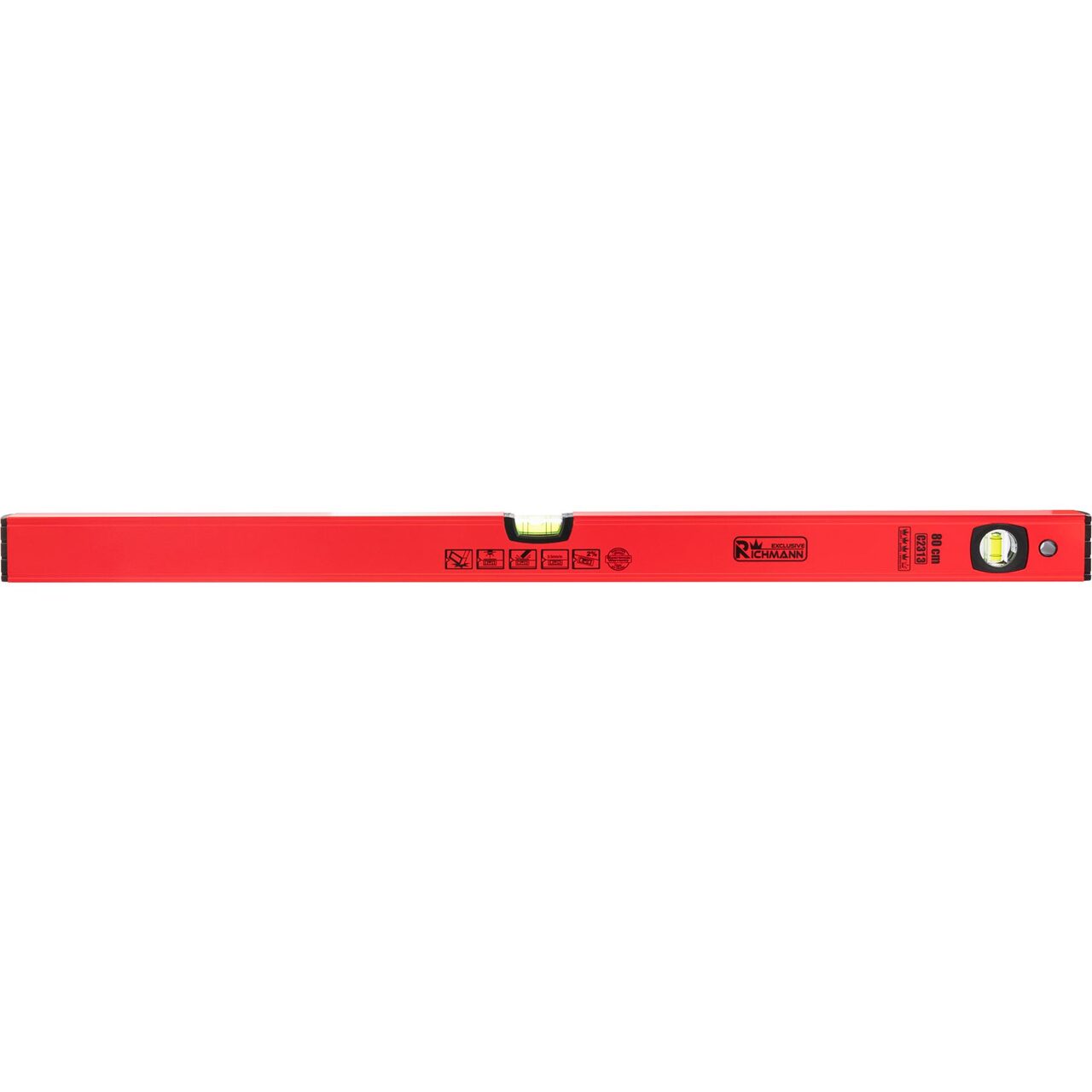 Nivela (boloboc), rosu, 2 bule, 80 cm, Richmann Exclusive