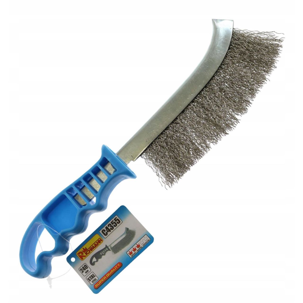 Perie sarma inox, semiluna, 240 mm, Richmann 