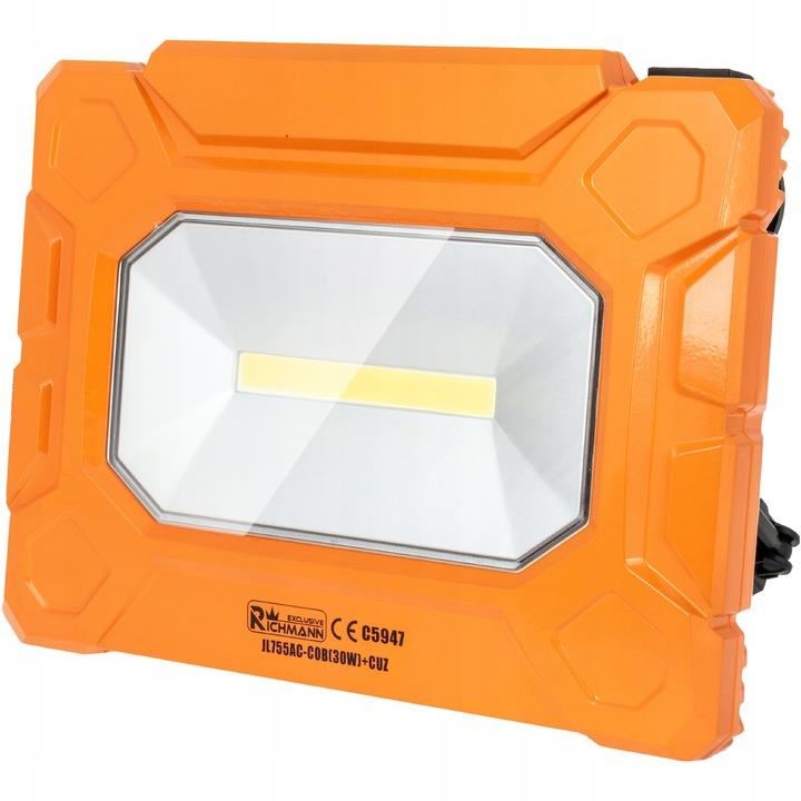 Proiector lucru, LED COB, 30 W, 2xUSB, 2x230V, 3000 lm, IP54, Richmann Exclusive