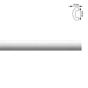 Plinta plastic, alba, 35x17 mm, 2 m