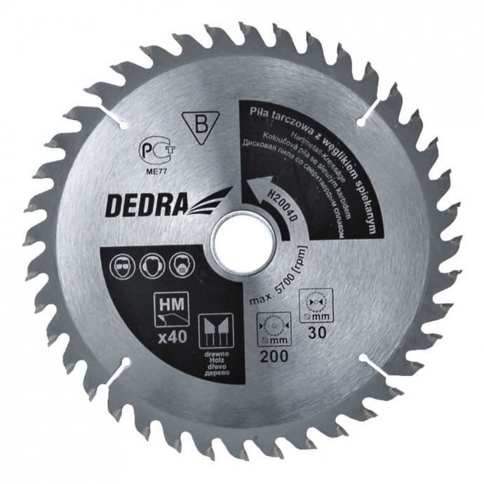 Disc circular, carburi metalice, 60 dinti, 190 mm, Dedra