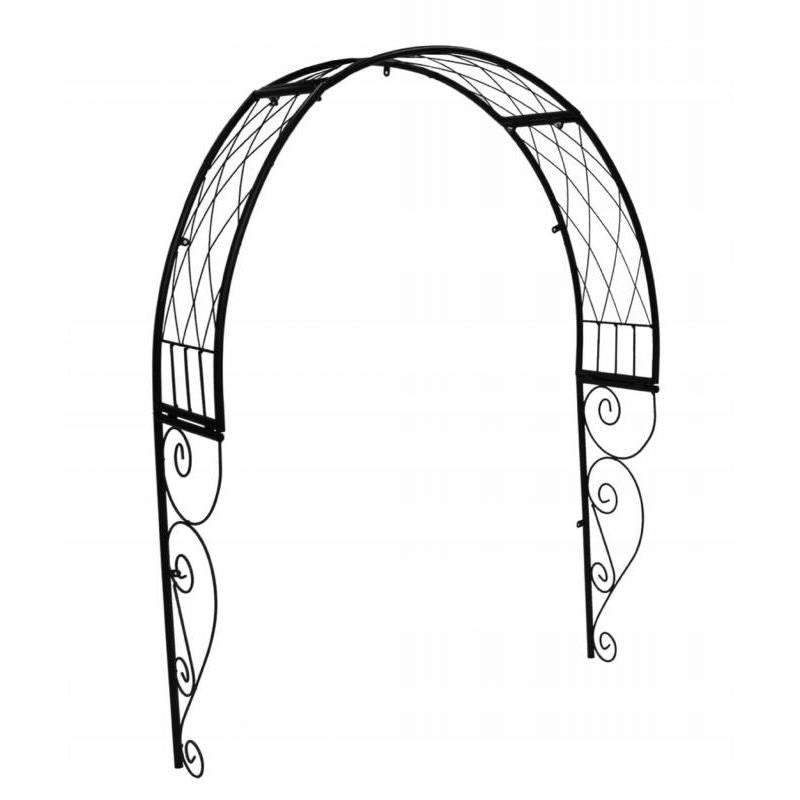 Arcada metalica, pergola, pentru usa, 110x21x106 cm