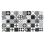 Panou decorativ, PVC, model mozaic, alb si negru, 96x48.5cm 