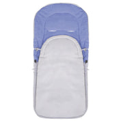 Sac de dormit pentru copii, bebelusi, cu husa, gri si albastru, 90x43/35 cm, Springos