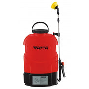 Pulverizator gradina, pompa de stropit, vermorel, electric, pentru spate, cu acumulator 12V 8 Ah, incarcator 1A, rosu, 20 L, Tatta