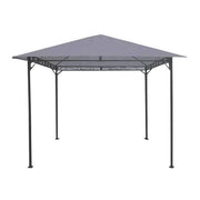 Pavilion pentru gradina/terasa, cadru metalic, gri, 3x3x2.55 m, Elena