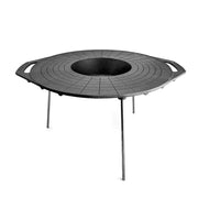 Disc pentru gratar, fonta, tip grill, cu picioare, 52 cm, Mixt Barbeque 