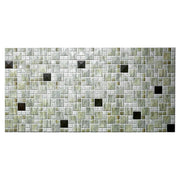 Panou decorativ, PVC, model mozaic, striat, nuante gri, 96x48.5 cm 
