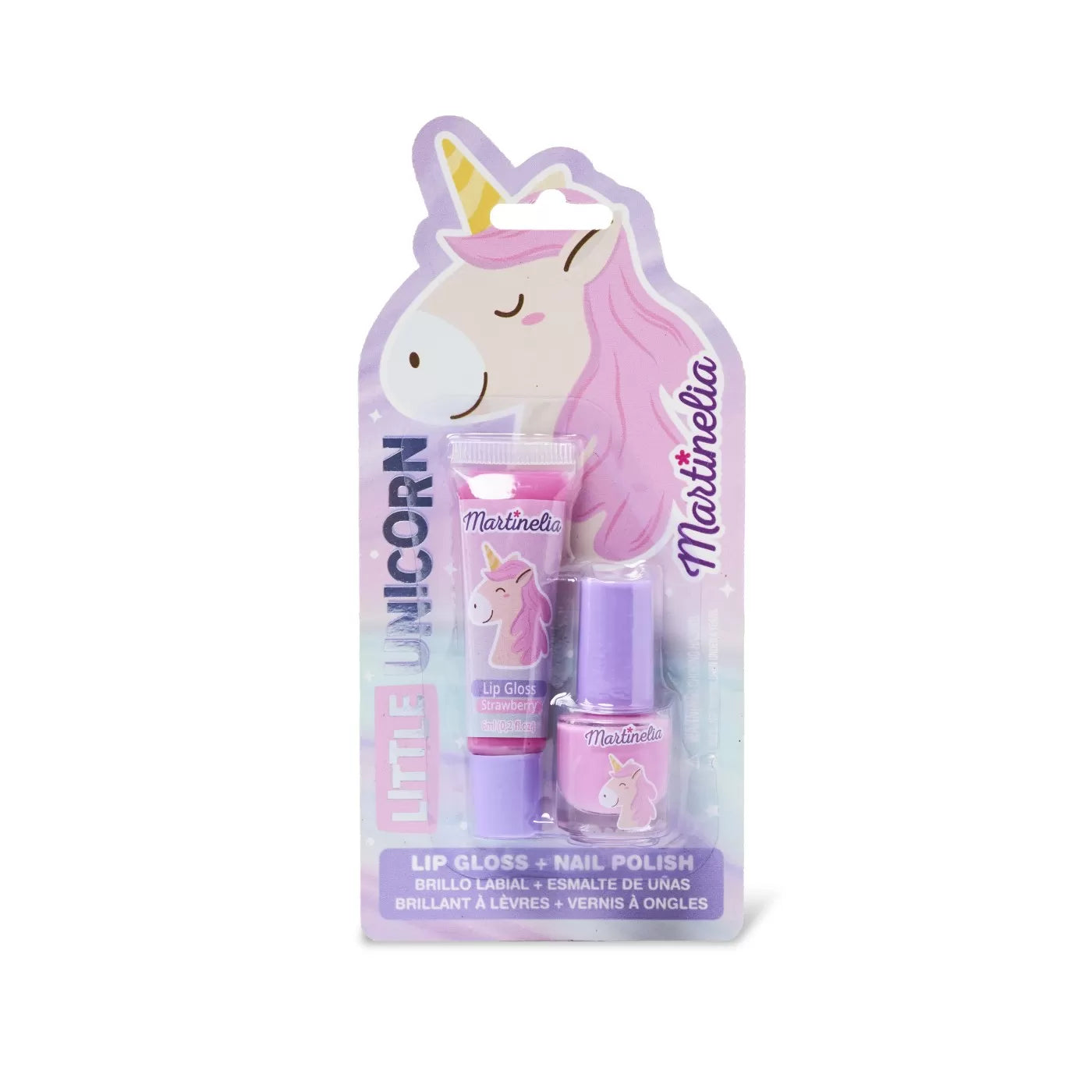 Martinelia little unicorn set luciu de buze si lac de unghii