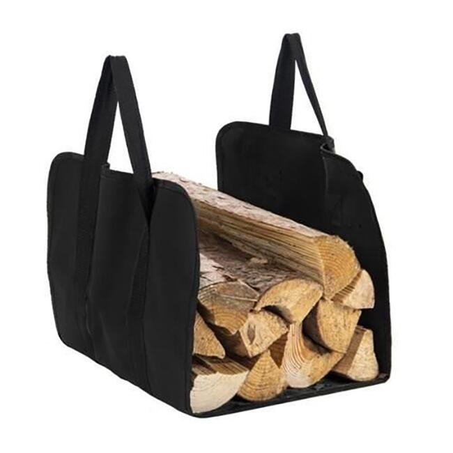 Geanta pentru transportat lemne, negru, 98x45 cm, max 20 kg, Kaminer