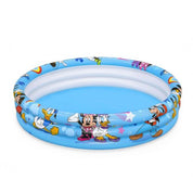 Piscina gonflabila pentru copii, rotunda, model Mickey Mouse, 122x25 cm